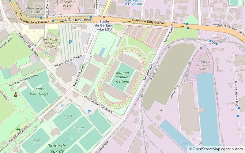 Matmut Stadium Gerland location map