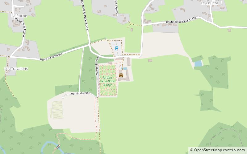 Schloss La Bastie d’Urfé location map