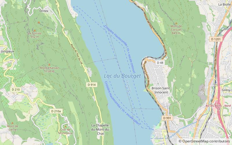 Lac du Bourget location map