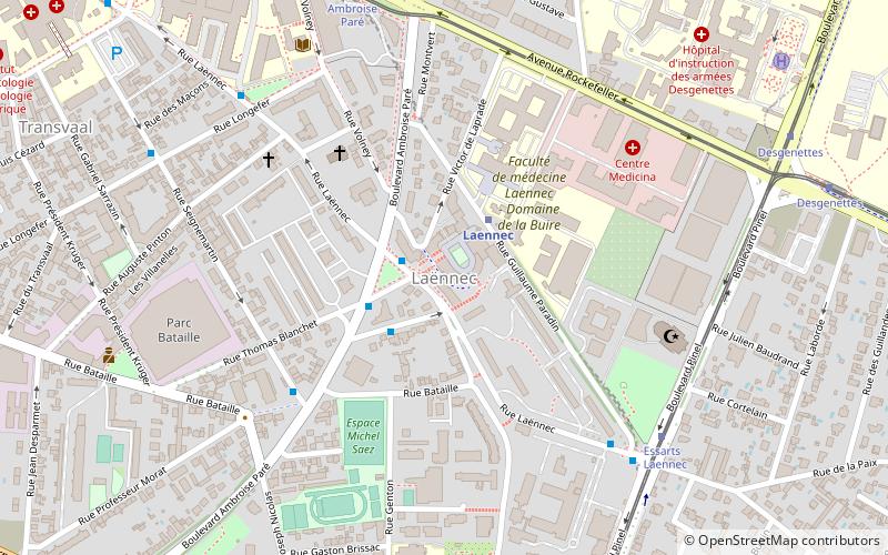 Laënnec location map