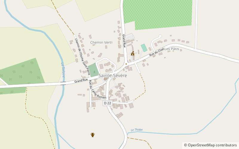 Sainte-Sévère location map