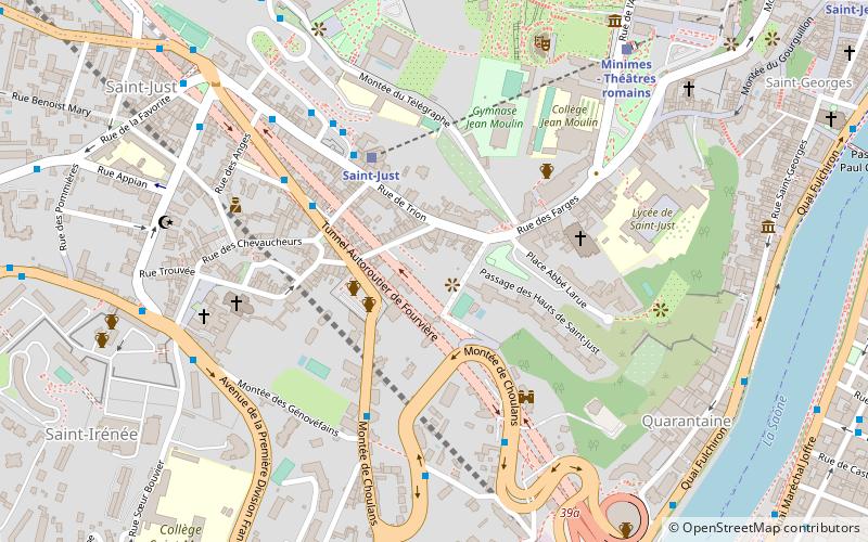 Basilica of Saint Justus location map