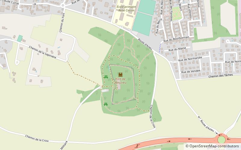 Fort de Meyzieu location map