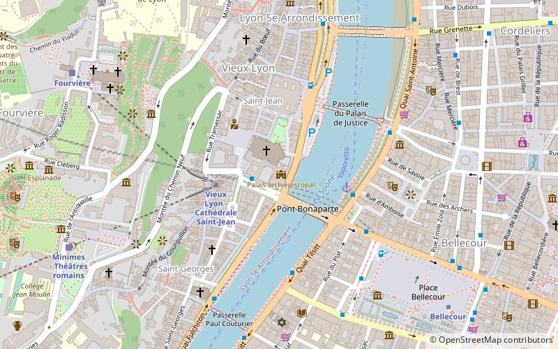 Palais archiépiscopal de Lyon location map
