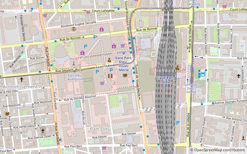 Stadtbibliothek Lyon location map