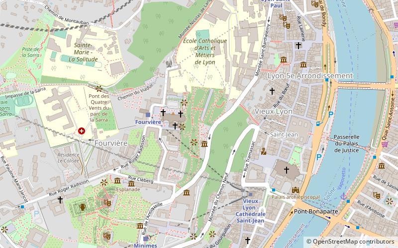 jardins du rosaire lyon location map