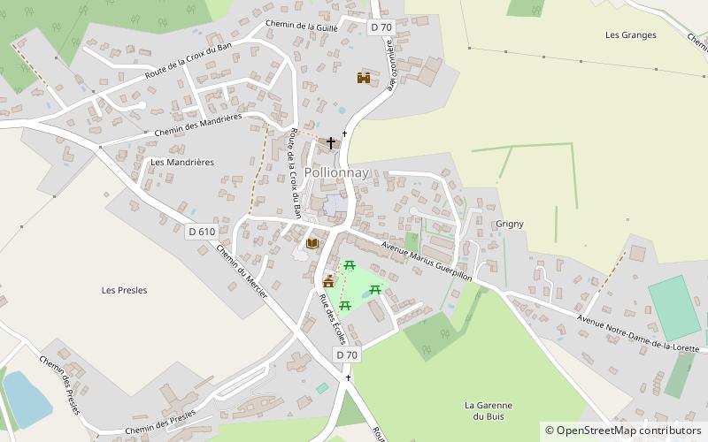 Pollionnay location map