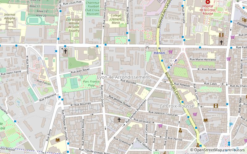 4e arrondissement de lyon location map