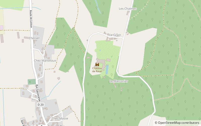 Schloss Ravel location map