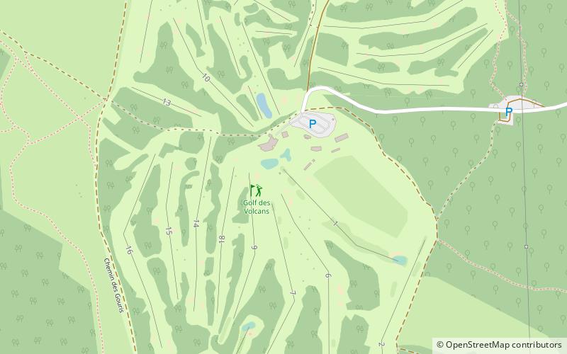 golf des volcans orcines location map
