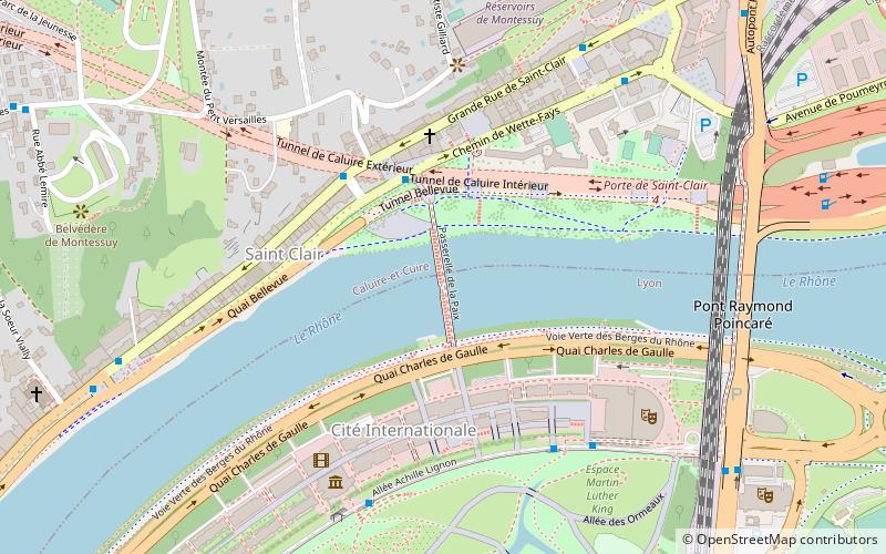 Passerelle de la Paix location map