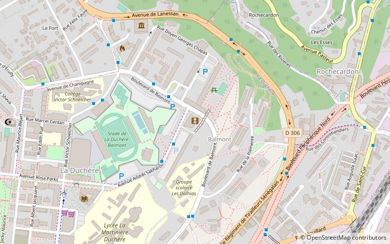 Fort de la Duchère location map