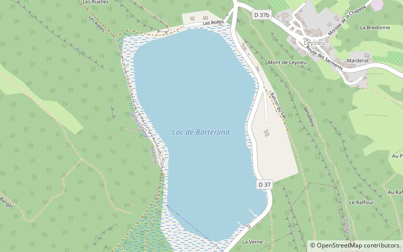 Lac de Barterand location map