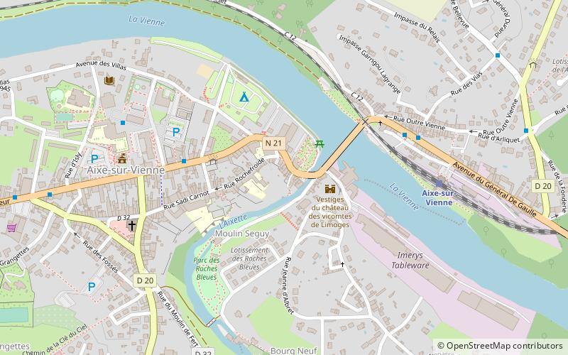 Aixe-sur-Vienne location map