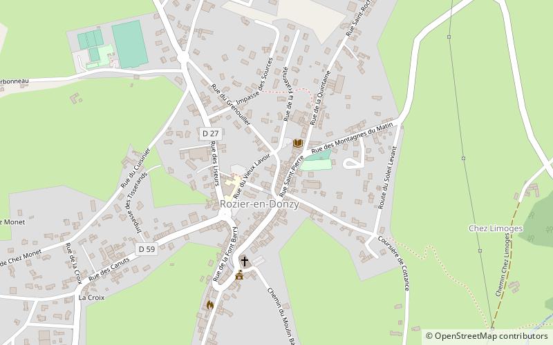 Rozier-en-Donzy location map