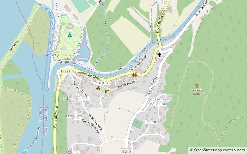 Bateau bleu du canal location map