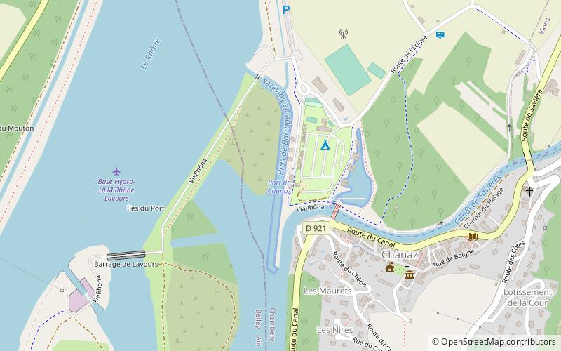 port de chanaz location map