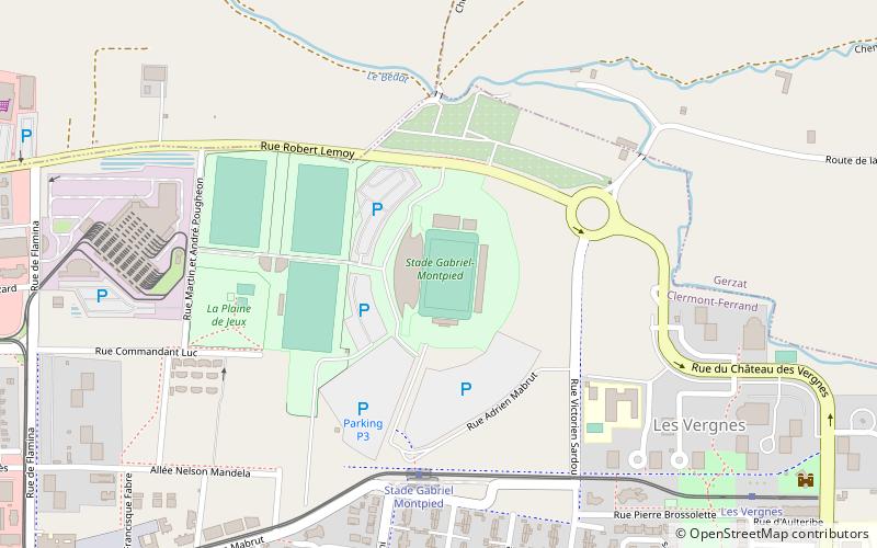 Stade Gabriel-Montpied location map