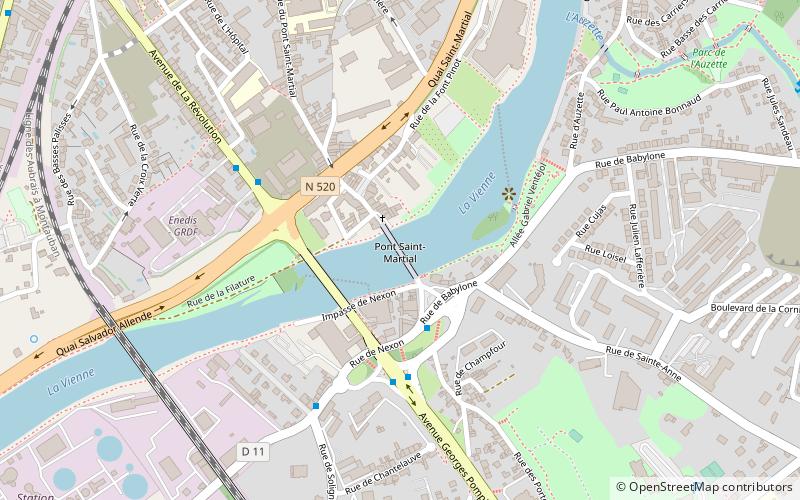 Pont Saint-Martial location map