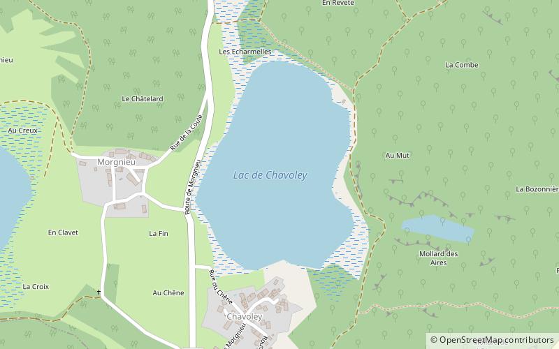 lac de chavoley location map