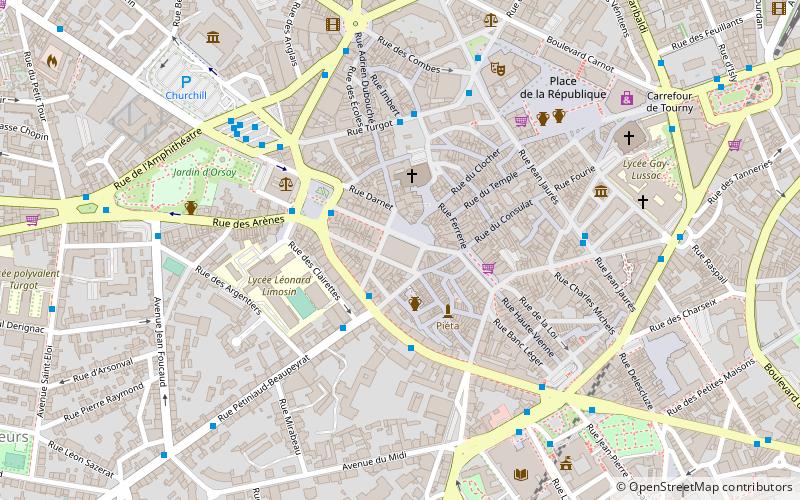 Halles centrales de Limoges location map