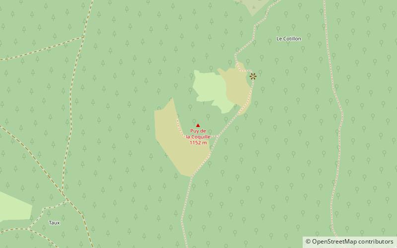 Puy de la Coquille location map