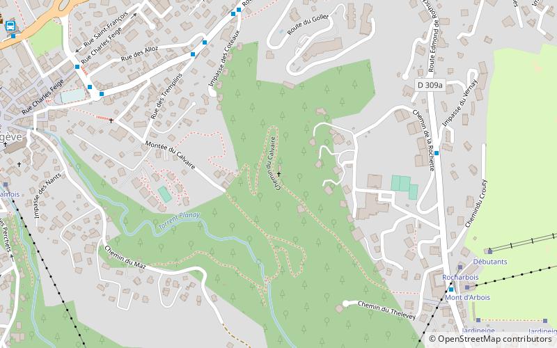 Calvaire de Megève location map