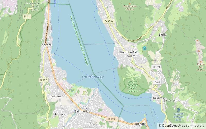 Lake Annecy location map