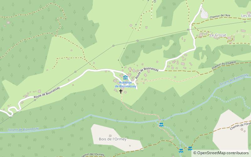 Auberge de Bionnassay location map