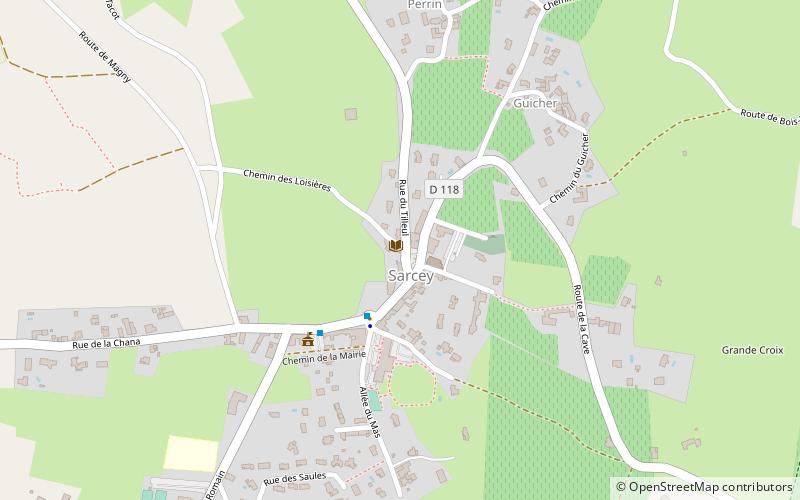 Sarcey location map