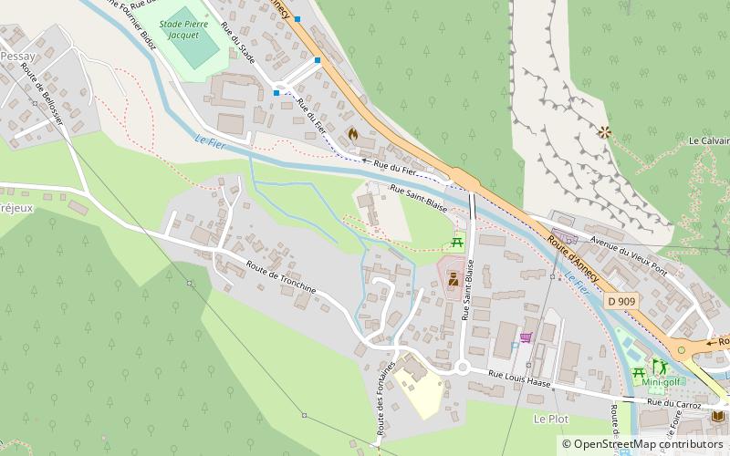 Aravis Parc d'Aventures location map