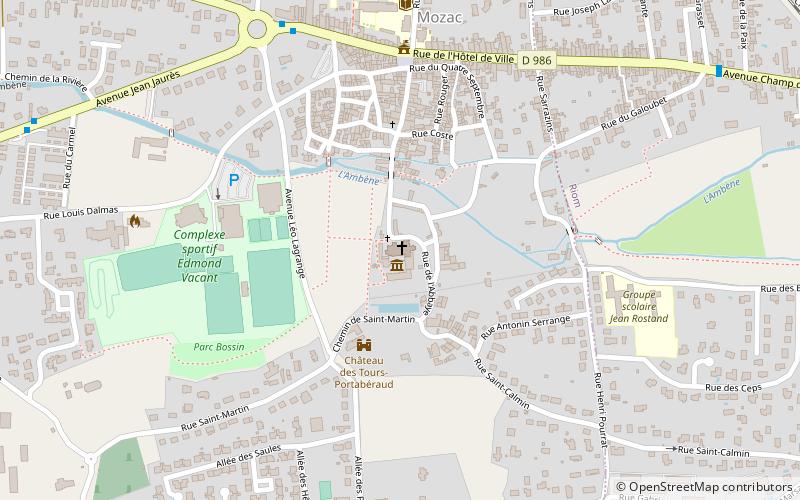 Abteikirche Mozac location map