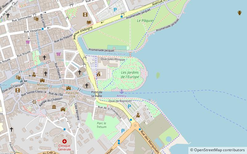 Jardins de l'Europe location map