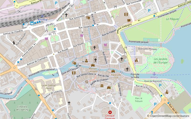Kathedrale von Annecy location map