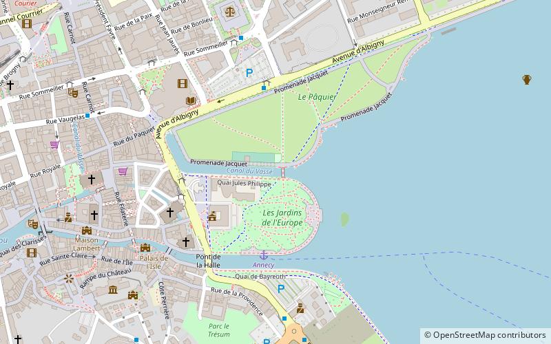 canal du vasse annecy location map