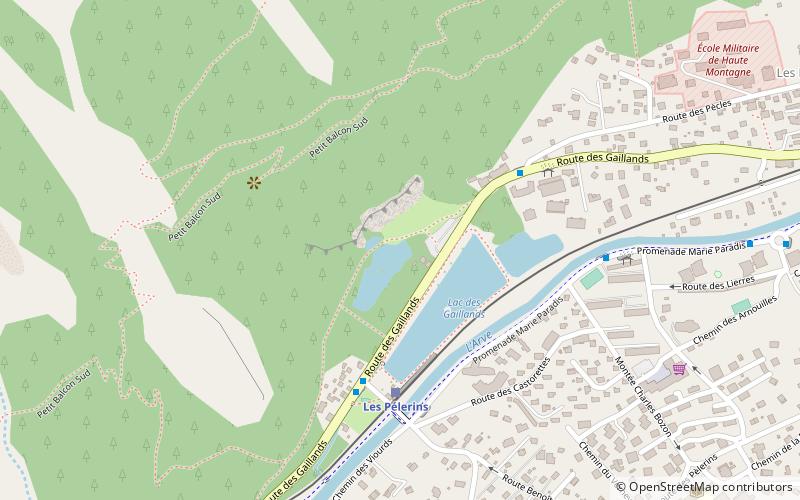 Les Gaillands location map