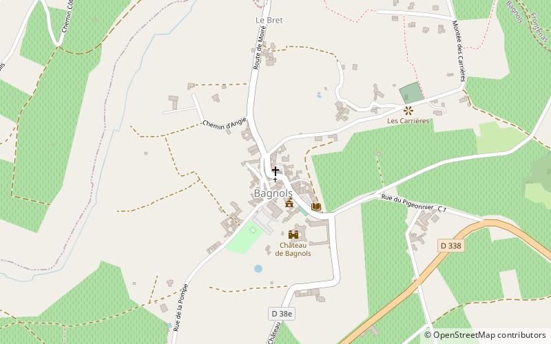 Bagnols location map