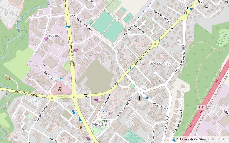 Meythet location map