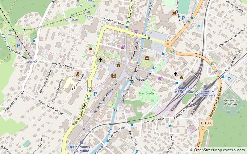 place balmat chamonix location map