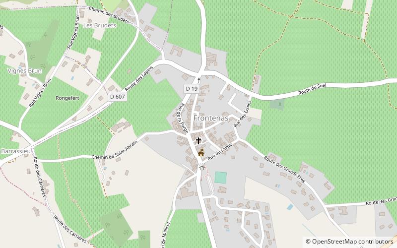 Frontenas location map