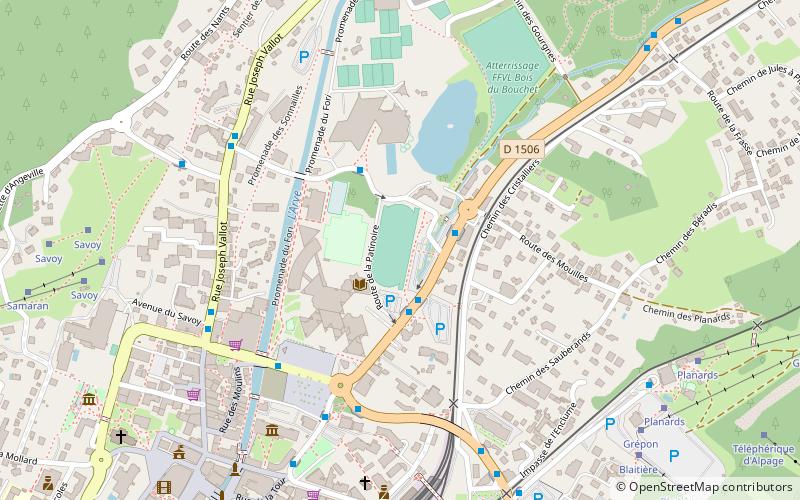 stade olympique de chamonix chamonix mont blanc location map