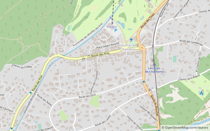 Les Praz location map