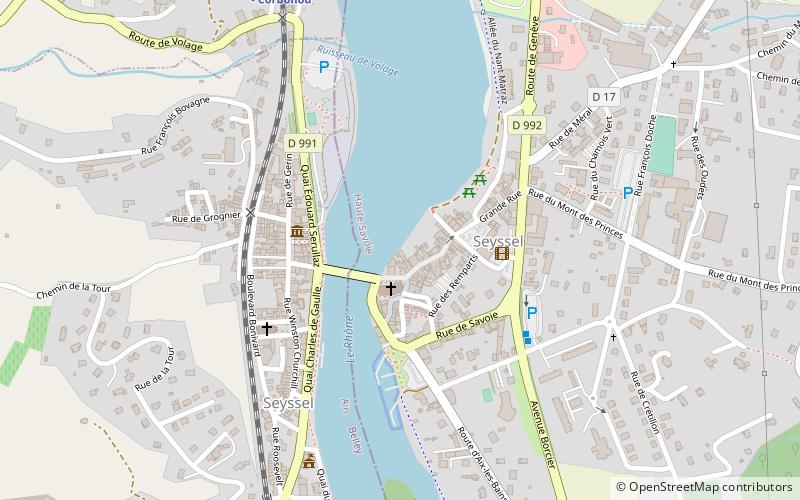 Seyssel location map