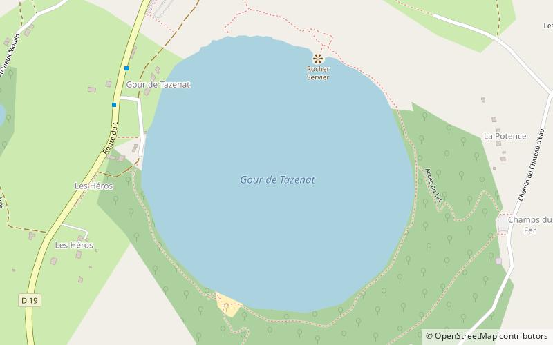 Gour de Tazenat location map