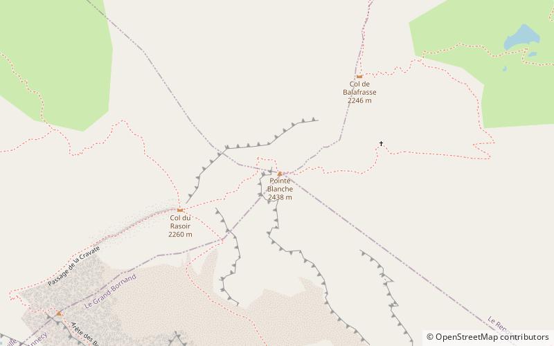 Bornes Massif location map