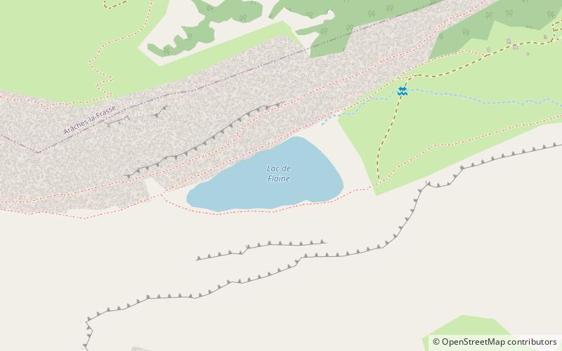 Lac de Flaine location map
