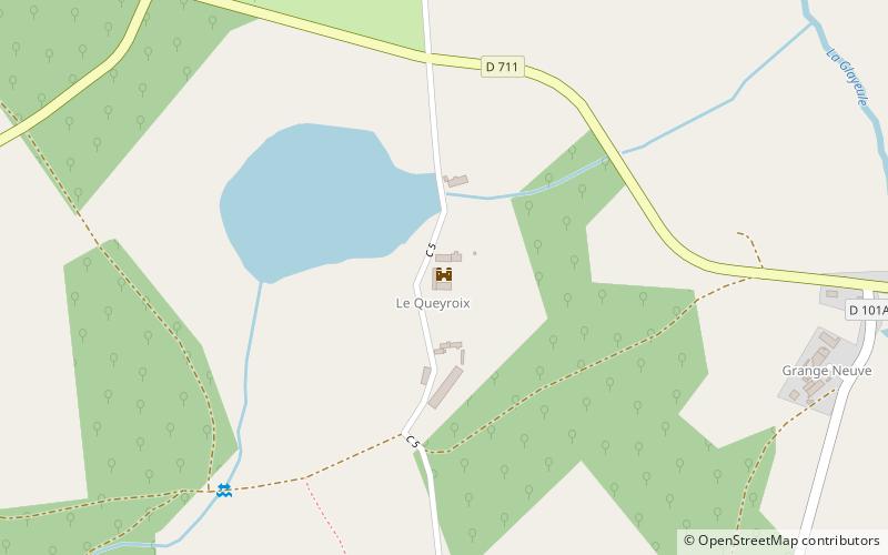 le queyroix chamboret location map