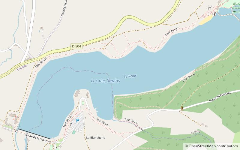 Lac des Sapins location map