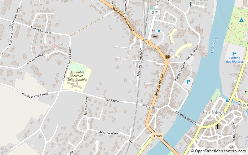 Distrito de Confolens location map