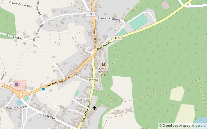 Domaine Royal de Randan location map